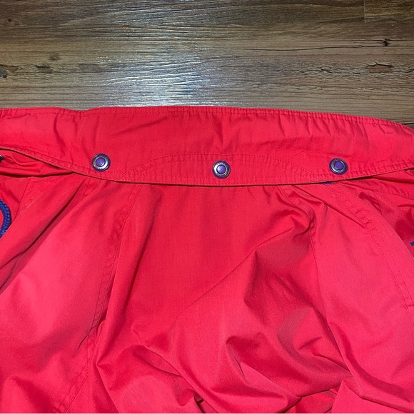 Pacific Trail Boat Jacket Men's Large Red Hidden Hood Full Zip| Nautical - Picture 11 of 16